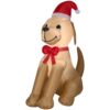 Home Accents Holiday 6 ft. Inflatable Golden Retriever with Bow