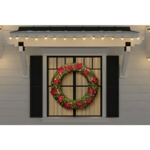 Home Accents Holiday 48 in. Berry Bliss Pre-Lit LED Artificial Christmas Wreath