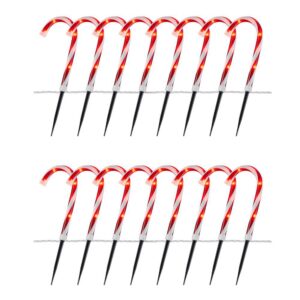Home Accents Holiday 10 in. Candy Cane Pathway Lights (Set of 2)