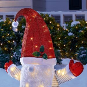 Home Accents Holiday 3 ft. Yuletide Lane LED Large Christmas Gnome