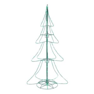 Home Accents Holiday 6 ft Green Twinkling Mini LED Tube Silhouette Tree