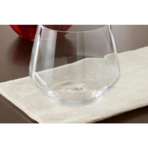 Home Decorators Collection Genoa 18.5 oz. Lead-Free Crystal Stemless Wine Glasses (Set of 8)