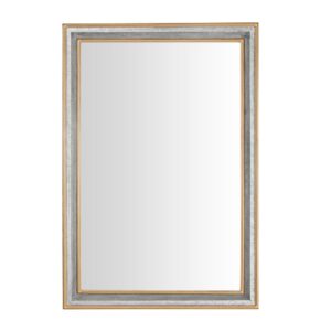 Home Decorators Collection Large Rectangle Galvanized Antiqued Farmhouse Accent Mirror (41 in. H x 28 in. W)