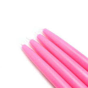 Zest Candle 6 in. Hot Pink Taper Candles (12-Set)