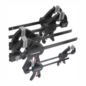 Husky 6 in. and 4.5 in. Trigger Clamp Set (6-Piece)