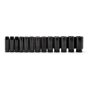 Husky 1/2 in. Drive SAE Deep Impact Socket Set (13-Piece)