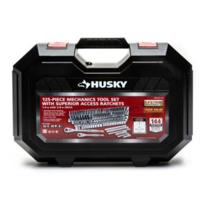 Husky 144-Position 1/4 in. and 3/8 in. Drive Mechanics Tool Set (125-Piece)