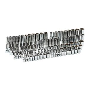 Husky 144-Position 1/4 in. and 3/8 in. Drive Mechanics Tool Set (125-Piece)