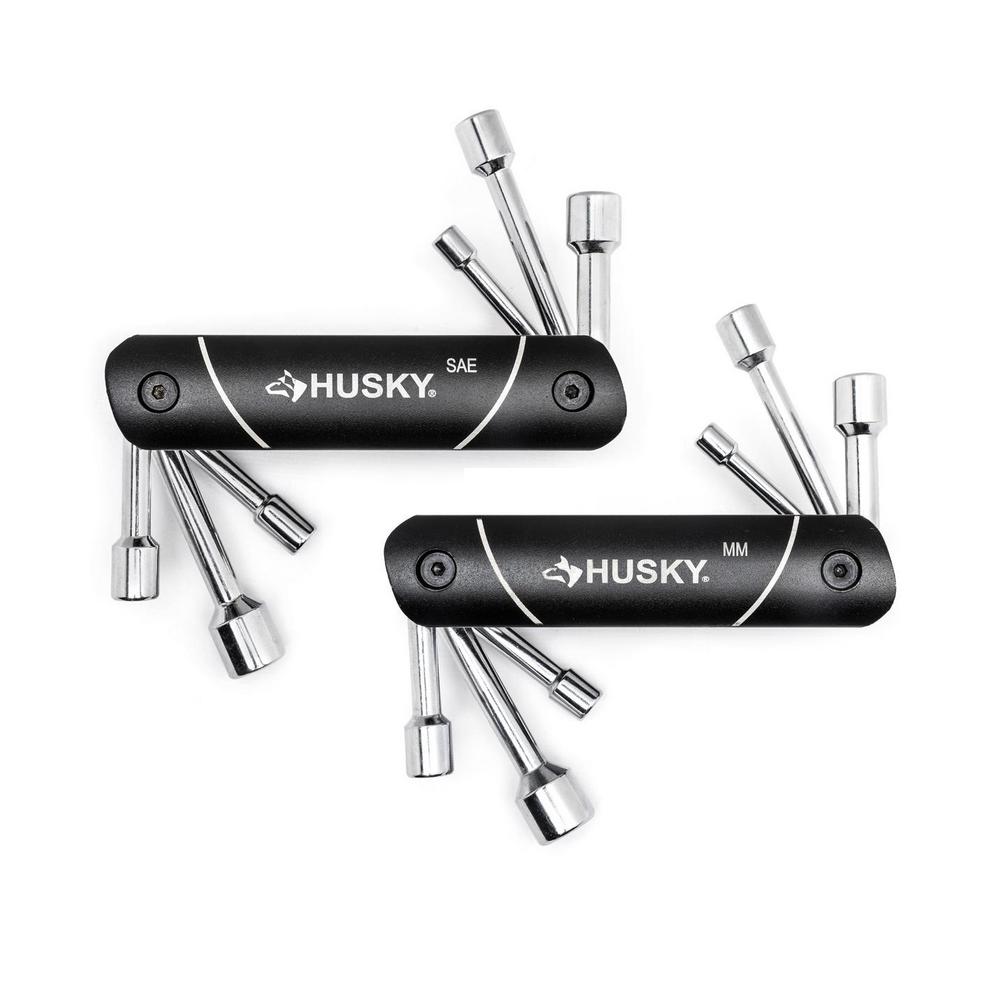 Husky SAE/MM Folding Nut Driver Set (12-Piece)