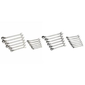 Husky Master Metric and SAE Reversible Ratcheting Wrench Set (25-Piece)