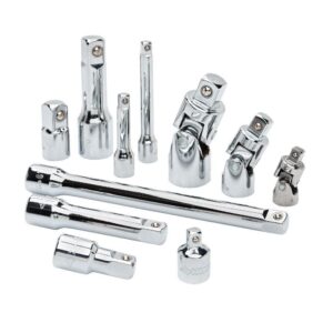 Husky 1/4, 3/8, and 1/2 in. Drive Master Accessory Set (11-Piece)