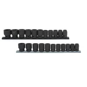 Husky 1/2 in. Drive Standard SAE/MM Socket Set (22-Piece)