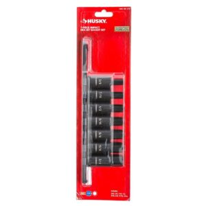 Husky 1/2 in. Drive Hex Bit Impact Socket Set SAE (7-Piece)