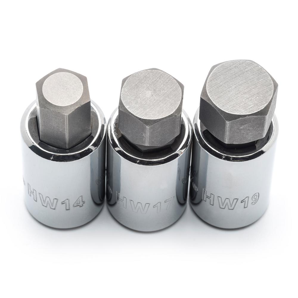 Husky 1/2 in. Drive Torx and Hex Bit Socket Set (9-Piece)
