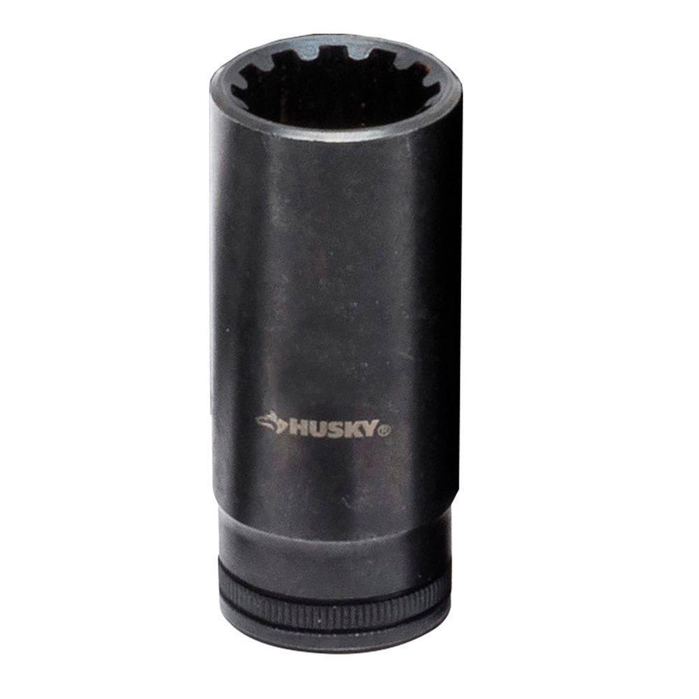 Husky 3/8 in. Drive 16 mm Knurl Grip Deep Universal Socket