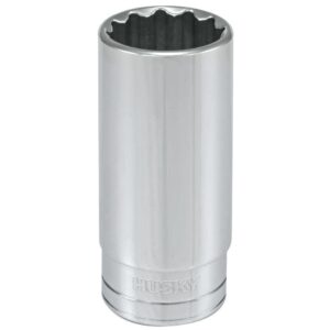Husky 1/2 in. Drive 1 in. 12-Point SAE Deep Socket