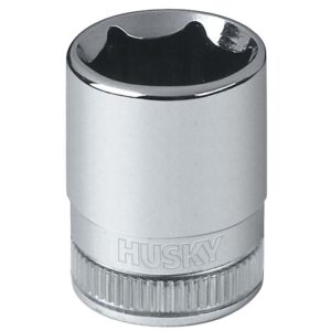 Husky 1/4 in. Drive 12 mm 6-Point Metric Standard Socket