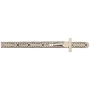 Johnson 6 in. Stainless-Steel Pocket Clip Rule