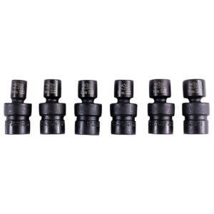 K Tool International 6-Piece Impact Socket Set