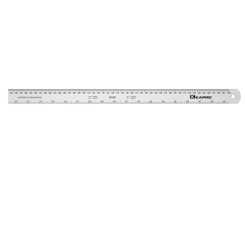 Kapro 12 in. Aluminum Ruler with Conversion Table