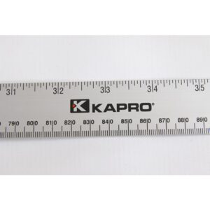 Kapro 36 in. Aluminum Ruler with Conversion Tables with English/Metric Graduations 1/16 and mm
