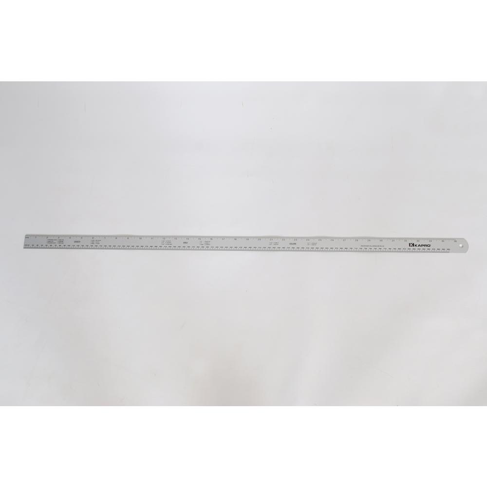Kapro 36 in. Aluminum Ruler with Conversion Tables with English/Metric Graduations 1/16 and mm