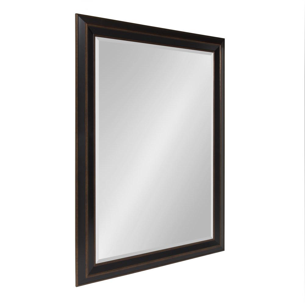 Kate and Laurel Large Rectangle Bronze Beveled Glass Contemporary Mirror (41.63 in. H x 29.63 in. W)
