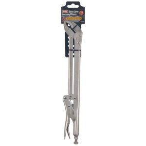 KING 15 in. L Reach 45-Degree Bent Jaw Locking Pliers