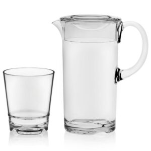 Libbey Indoors Out 7-Piece Break-Resistant Lidded Pitcher and Rocks Entertaining Set