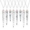 LightShow 48-Light White Shooting Star Icicle LED String Light (8-Count)