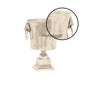 LITTON LANE 13 in. x 16 in. Rustic Silver Aluminum