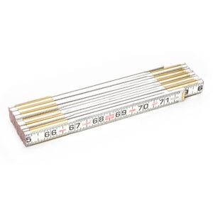 Lufkin 6 ft. x 5/8 in. Flat Reading Wood Rule Red End