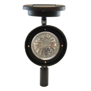 LUMABASE Solar Powered Black Spotlights (Set of 2)