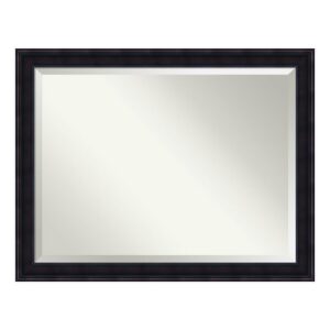 Amanti Art Annatto 45 in. W x 35 in. H Framed Rectangular Beveled Edge Bathroom Vanity Mirror in Mahogany