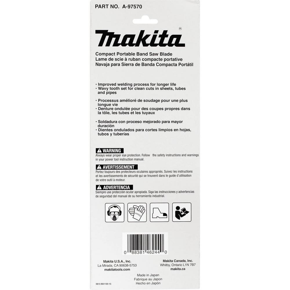 Makita 32-7/8 in. 18-Teeth per inch Compact Portable Band Saw Blade for use with 32-7/8 in. saws
