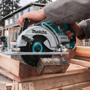 Makita 18-Volt X2 LXT Lithium-Ion (36-Volt) Brushless Cordless Rear Handle 7-1/4 in. Circular Saw w/BONUS 5.0Ah Battery 2 Pack