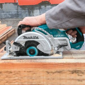Makita 18-Volt X2 LXT Lithium-Ion (36-Volt) Brushless Cordless Rear Handle 7-1/4 in. Circular Saw w/BONUS 5.0Ah Battery 2 Pack