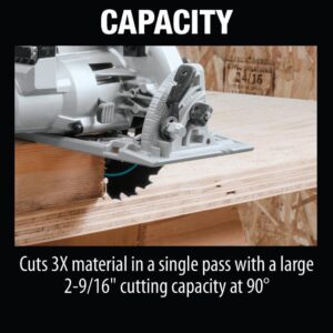 Makita 18-Volt X2 LXT Lithium-Ion (36-Volt) Brushless Cordless Rear Handle 7-1/4 in. Circular Saw w/BONUS 5.0Ah Battery 2 Pack