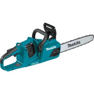 Makita 18V X2 LXT Blower and 18V X2 LXT 14 in. Chain Saw with bonus 18V LXT Starter Pack