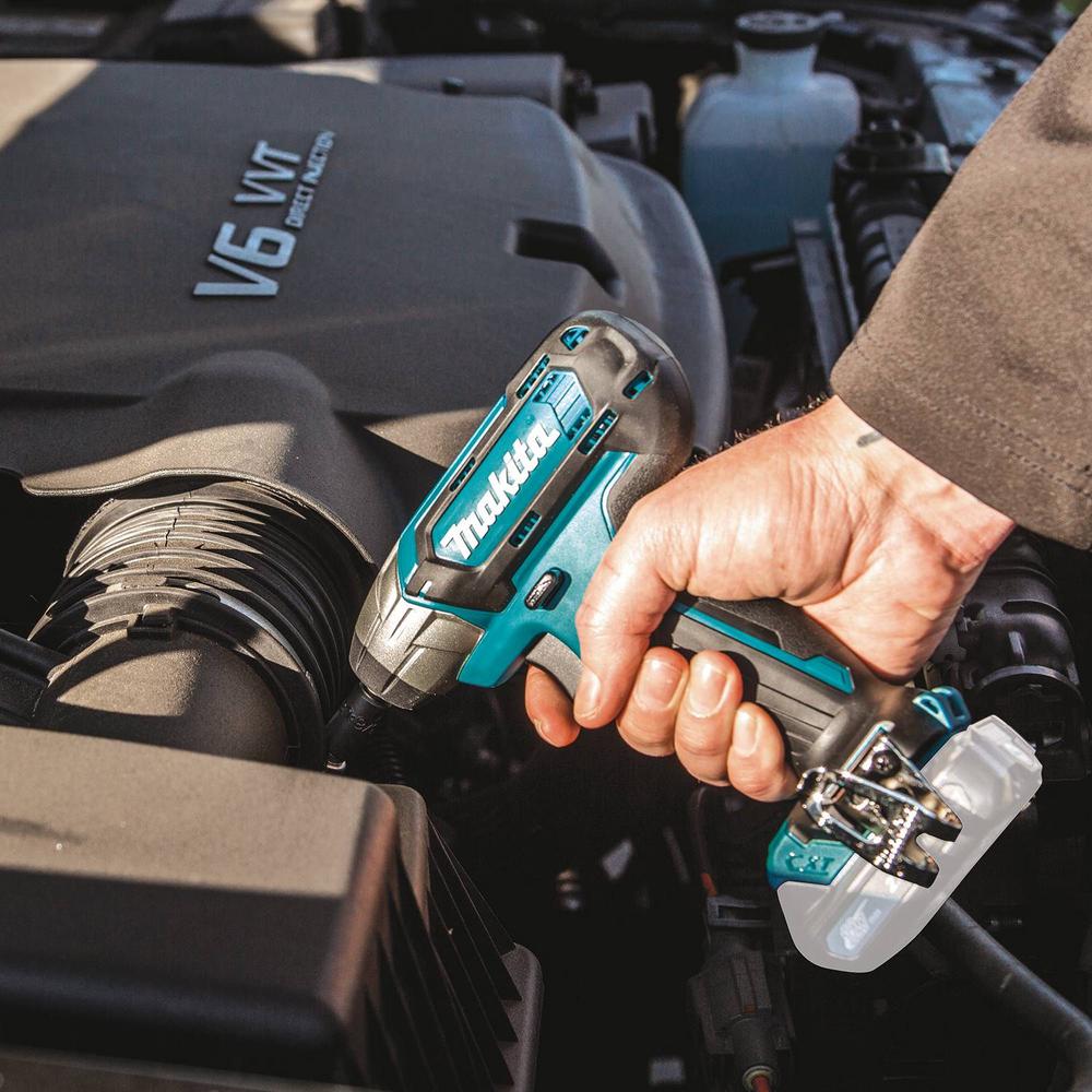 Makita 2.0 Ah 12-Volt MAX CXT 3/8 in./1/4 in. Sq. Drive Ratchet Kit with bonus 12-Volt MAX CXT 1/4 in. Sq. Drive Impact Wrench