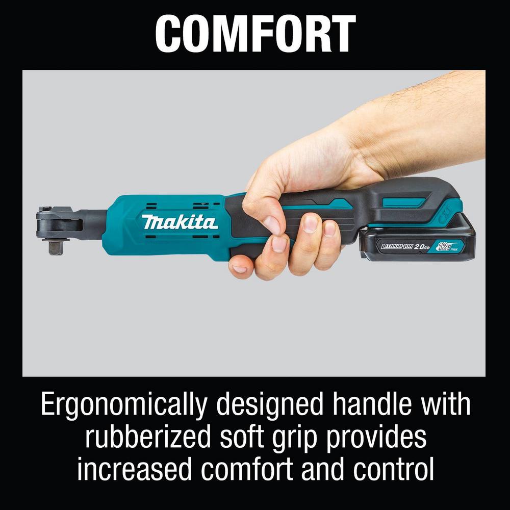 Makita 2.0 Ah 12-Volt MAX CXT 3/8 in./1/4 in. Sq. Drive Ratchet Kit with bonus 12-Volt MAX CXT 1/4 in. Sq. Drive Impact Wrench