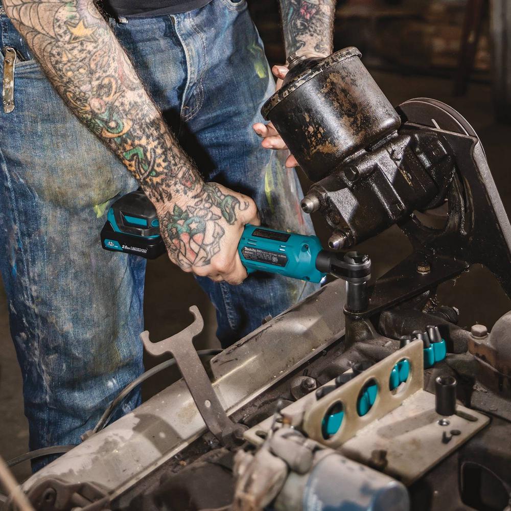 Makita 2.0 Ah 12-Volt MAX CXT 3/8 in./1/4 in. Sq. Drive Ratchet Kit with bonus 12-Volt MAX CXT 1/4 in. Sq. Drive Impact Wrench