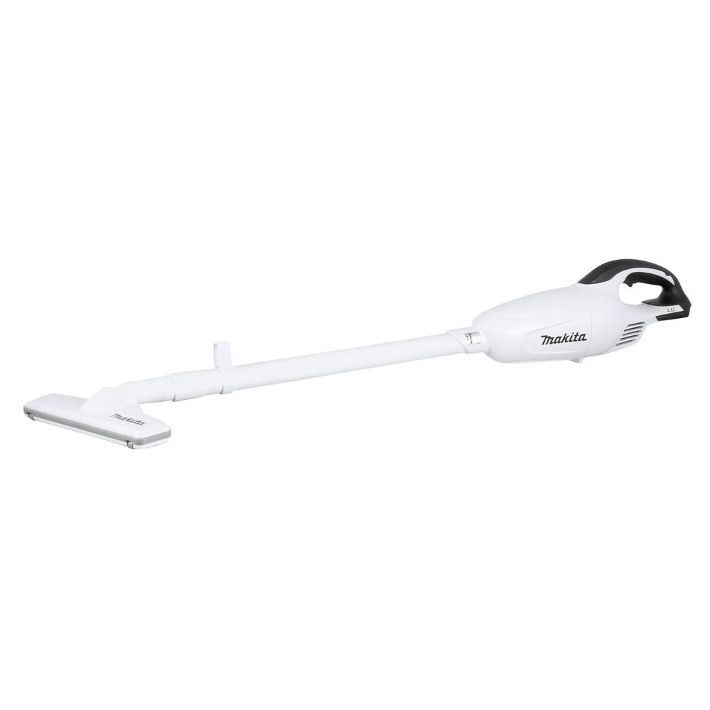 Makita 18-Volt LXT Lithium-Ion Compact Cordless Vacuum (Tool-Only) with White Cyclonic Vacuum Attachment