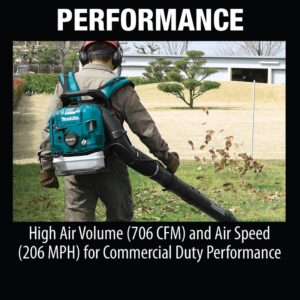 Makita 75.6 cc MM4 206 MPH 706 CFM 4-Stroke Engine Tube Throttle Backpack Blower