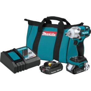 Makita 18-Volt LXT Lithium-Ion Compact Brushless Cordless 1/2 in. 3-Speed Impact Wrench Kit, 2.0Ah