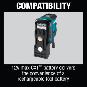Makita 12-Volt MAX CXT Self-Leveling Cross-Line/4-Point Green Laser Kit (2.0 Ah)