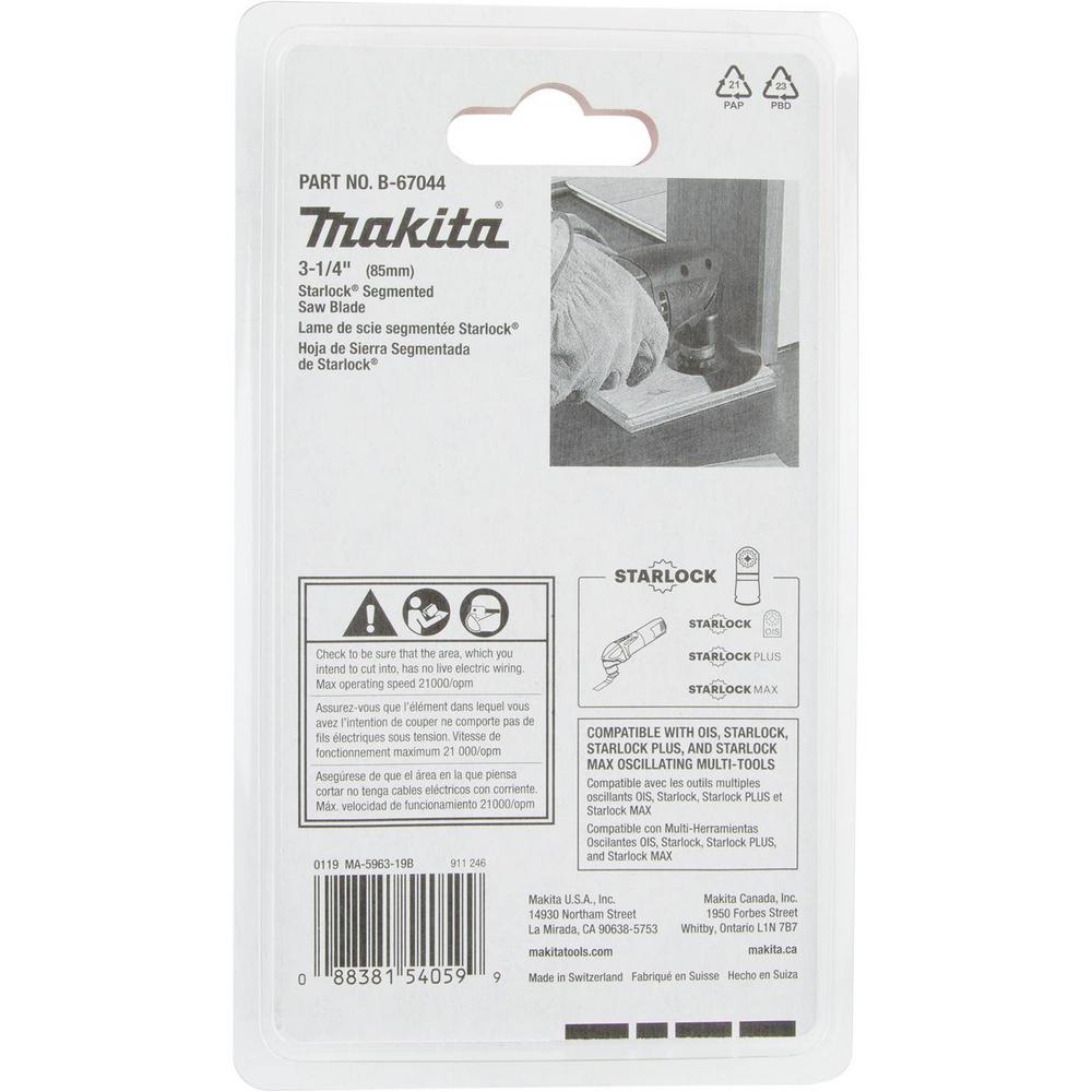 Makita 3-1/4 in. Starlock Segmented Saw Blade