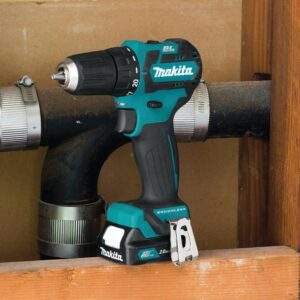 Makita 12-Volt Max CXT Lithium-Ion 3/8 in. Brushless Cordless Driver Drill Kit with (2) Batteries (2.0 Ah), Charger, Hard Case