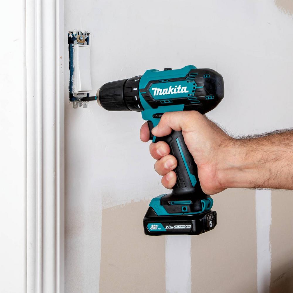 Makita 12-Volt MAX CXT Lithium-Ion Cordless 3/8 in. Driver Drill Kit, 2.0 Ah