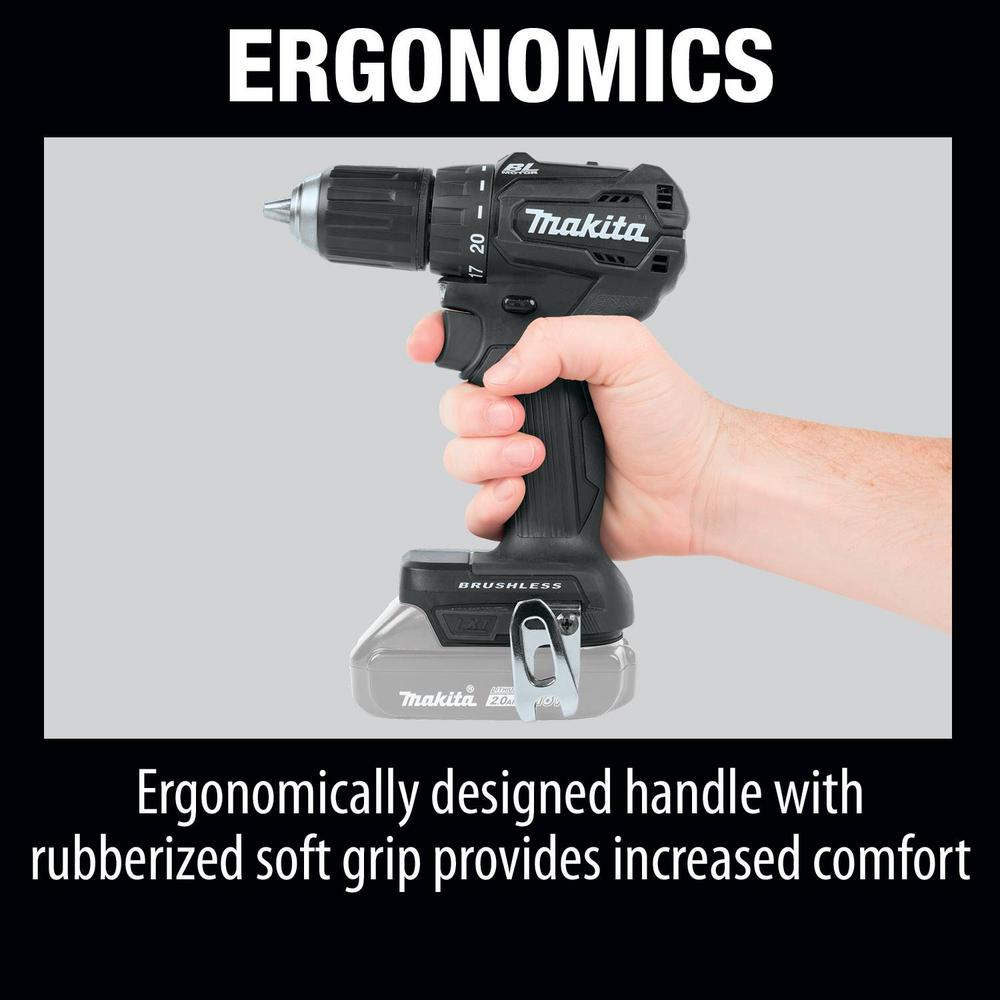 Makita 18-Volt LXT Lithium-Ion Sub-Compact Brushless Cordless 1/2 in. Driver Drill (Tool Only)